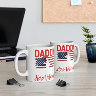 Patriotic Veteran Mug, Father's Day Gift, Hero Veteran Coffee Cup, Military Appreciation, Dad Gift Idea, Custom Mug