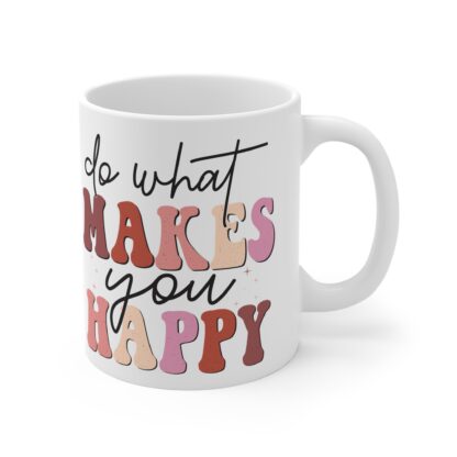 Inspirational Happy Mug - 11oz Coffee Cup for Daily Motivation - Image 4