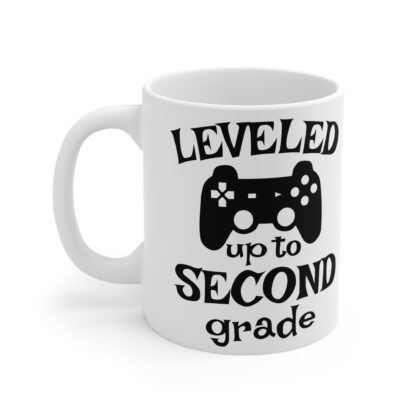 Funny Gamer Mug - Leveled Up to Second Grade - Perfect Gift for Kids & Gamers - Image 3
