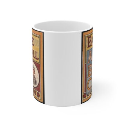 ABC Baseball Book | White Ceramic Mug 11oz - Image 2