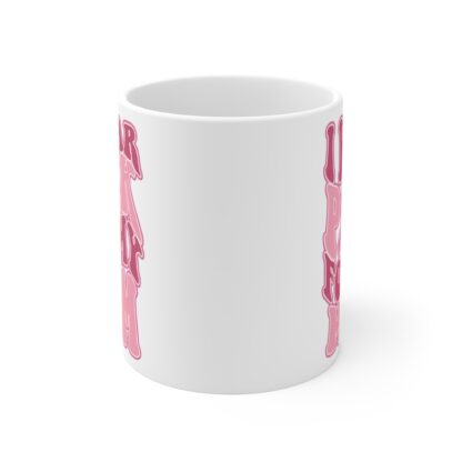 I Wear Pink for My Mom Mug - 11oz Breast Cancer Awareness Coffee Cup - Image 2