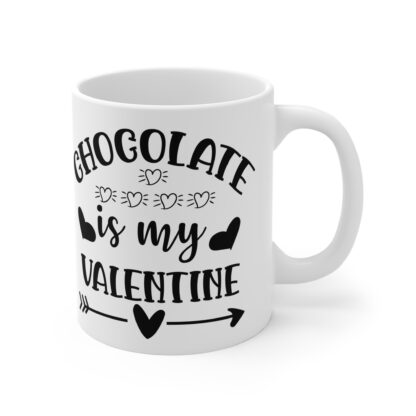 Valentine's Day Mug 11oz - "Chgocolate is My Valentine" - Image 4