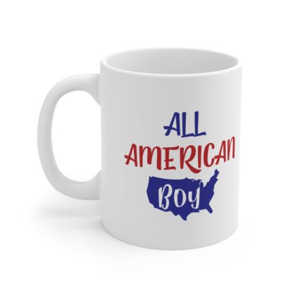 All American Boy Mug - 11oz Coffee Cup for Patriotic Gifts - Image 3
