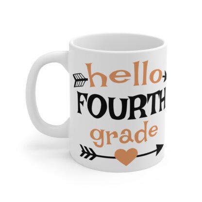 Hello Fourth Grade Mug - 11oz Teacher Gift for Elementary Students - Image 3