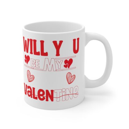 Valentine's Day Love Mug - 'Will You Be My Valentine?' 11oz Coffee Cup - Image 4