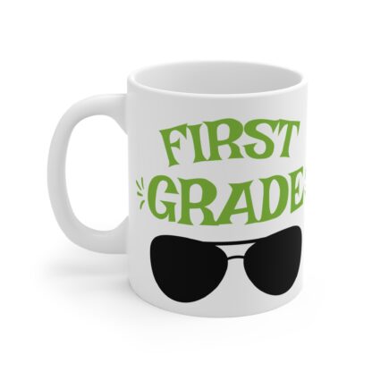 First Grade Cool Sunglasses Mug - 11oz Coffee Cup for Teachers and Students - Image 3