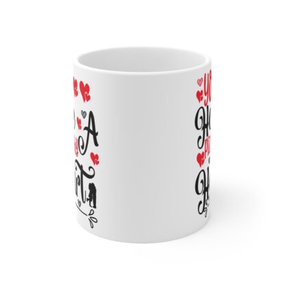 Heartfelt Pizza Mug - 11oz Ceramic Coffee Cup for Pizza Lovers - Image 2