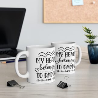 Heartfelt Daddy Mug - 11oz Coffee Cup for Father's Day & Gift Giving