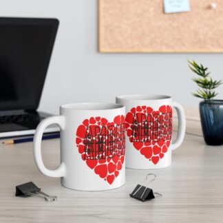 Love Heart Mug | Valentine's Gift, Romantic Coffee Cup, Cute Tea Mug, Amour Design, Heart-Themed Drinkware