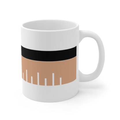 Stylish Ruler Design 11oz Mug - Perfect for Students and Creatives - Image 4