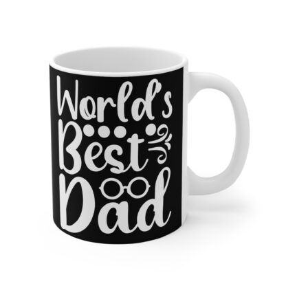 World's Best Dad Mug - Perfect Gift for Father's Day, Birthday, Dad's Coffee Mug, Dad Gifts, Black Ceramic Mug - Image 4