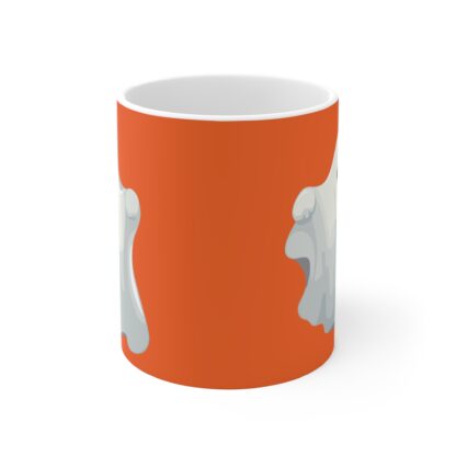 Spooky Ghost Mug, Cute Halloween Mug, 11oz Ceramic Mug, Gift for Halloween Lovers, Fun Office Mug, Funny Coffee Cup - Image 2