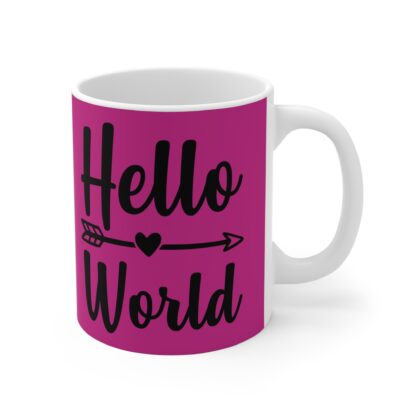 Hello World Mug, Personalized Coffee Cup, Inspirational Gift, Cute Kitchen Decor, Affirmation Mug, Gift for New Parents - Image 4