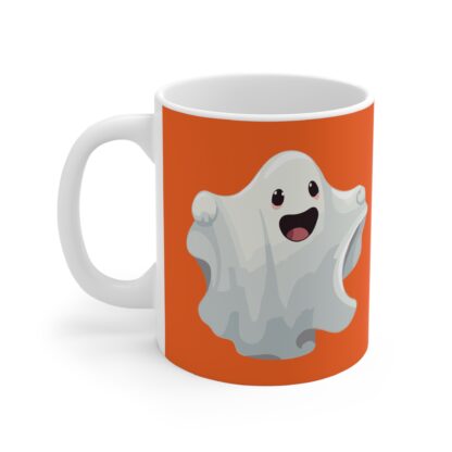 Playful Ghost Mug, Halloween Decor, Cute Coffee Cup, Spooky Gift, Fall Vibes, Cartoon Ghosts, Fun Kitchenware - Image 3