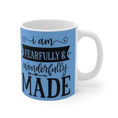 Fearfully & Wonderfully Made Mug, Inspirational Coffee Cup, Faith-Based Gift, Self-Love Mug, Positive Affirmation Drinkware - Image 4