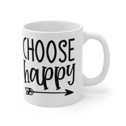 Inspirational Coffee Mug - Choose Happy for Daily Motivation, Positive Quotes, Gift for Friends and Family, Home Office Decor, [...] - Image 4