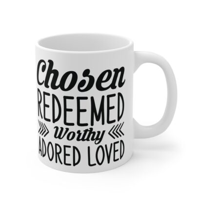 Chosen Redeemed Coffee Mug, Inspirational Gift, Faith-Based Mug, Motivational Coffee Cup, Encouraging Drinkware - Image 4