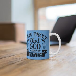 Proof of Faith Mug - 11oz Inspirational Coffee Cup, Christian Gift, Prayer Mug, Encouragement Gift, Religious Home Decor