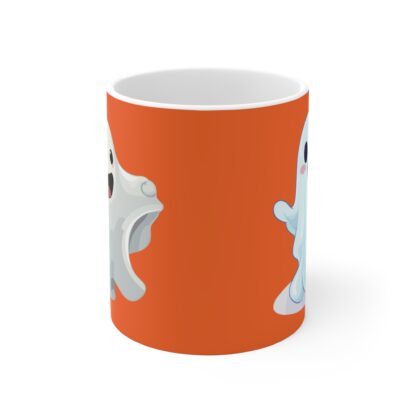 Playful Ghost Mug, Halloween Decor, Cute Coffee Cup, Spooky Gift, Fall Vibes, Cartoon Ghosts, Fun Kitchenware - Image 2