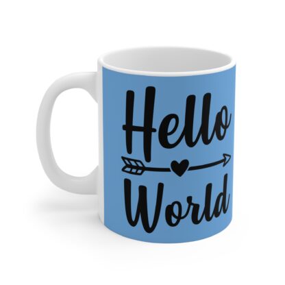 Hello World Mug, Personalized Coffee Cup, Inspirational Gift, Cute Kitchen Decor, Affirmation Mug, Gift for New Parents - Image 3