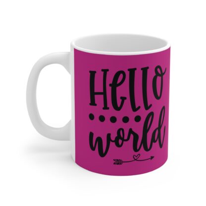 Hello World Inspirational Coffee Mug, 11oz Ceramic Cup, Perfect Gift for New Parents, Teachers, Motivational, Home Decor, Birthday Present - Image 3