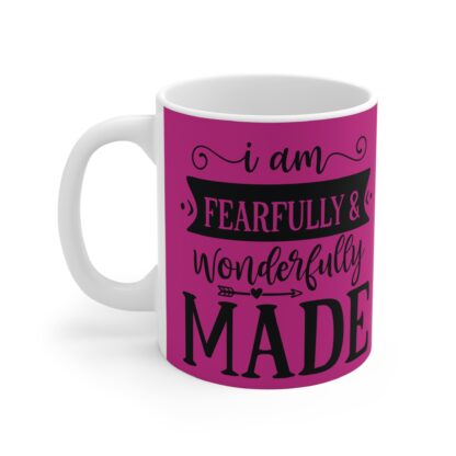 Fearfully & Wonderfully Made Mug, Inspirational Coffee Cup, Faith-Based Gift, Self-Love Mug, Positive Affirmation Drinkware - Image 3