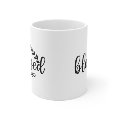 Blessed Coffee Mug, Inspirational Gift, Housewarming Present, Prayer Mug, Faithful Drinkware, Religious Home Decor - Image 2