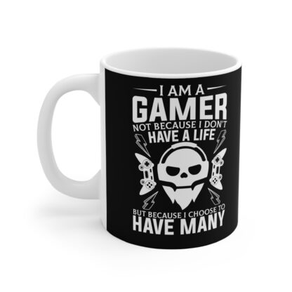 Gamer Life Mug | Gaming Gift for Enthusiasts | Cool Coffee Cup | Perfect for Holiday Gifting | 11oz Custom Design - Image 3