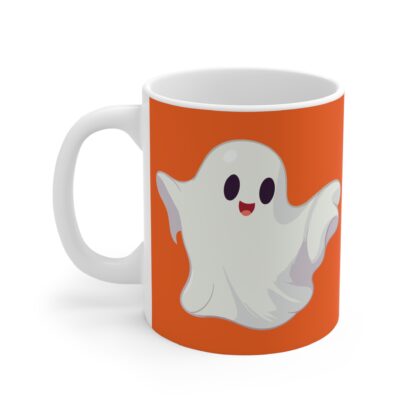 Spooky Ghost Mug - Cute Halloween Coffee Cup, Perfect for Fall Decor, Trick or Treat Gift, Character Drinkware - Image 3