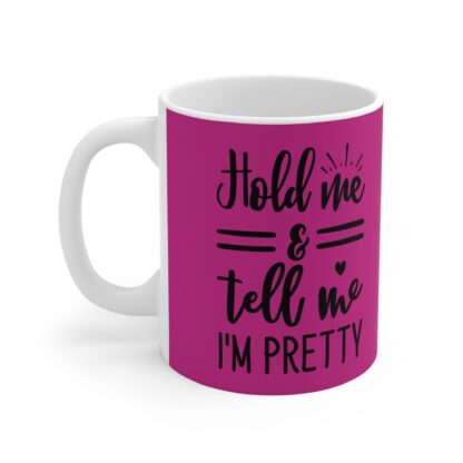 Pretty in Pink Mug, Cute Coffee Cup Gift, Funny Tea Mug, Housewarming Present, Bright Home Decor - Image 3