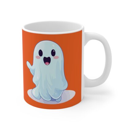 Playful Ghost Mug, Halloween Decor, Cute Coffee Cup, Spooky Gift, Fall Vibes, Cartoon Ghosts, Fun Kitchenware - Image 4
