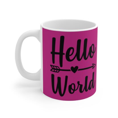 Hello World Mug, Personalized Coffee Cup, Inspirational Gift, Cute Kitchen Decor, Affirmation Mug, Gift for New Parents - Image 3