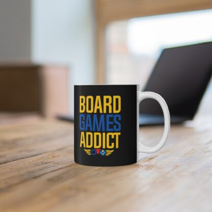 Board Games Addict Mug - Perfect Gift for Gamers, Coffee Lovers, Birthday, Housewarming, Fun Collectible
