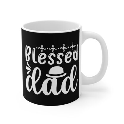 Blessed Dad Mug - 11oz Coffee Cup for Father's Day, Gifts for Dads, Inspirational Drinkware, Family Gifts, Men's Gifts - Image 4