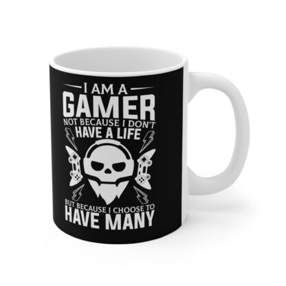 Gamer Life Mug | Gaming Gift for Enthusiasts | Cool Coffee Cup | Perfect for Holiday Gifting | 11oz Custom Design - Image 4