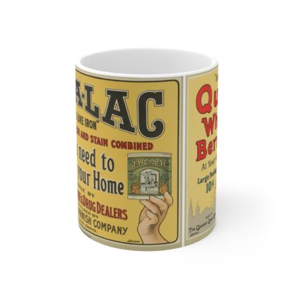 Vintage-Inspired Home Decor Mug, Coffee Lover Gift, Retro Advertising Mug, Unique Kitchenware, Gift for New Homeowners - Image 2