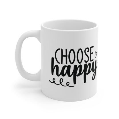 Choose Happy Mug: Uplifting Coffee Cup, Gift for Friends, Positive Vibes, Inspirational Tea Mug, Motivational Drinkware - Image 3