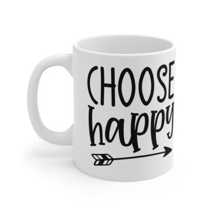 Inspirational Coffee Mug - Choose Happy for Daily Motivation, Positive Quotes, Gift for Friends and Family, Home Office Decor, [...] - Image 3