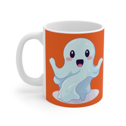 Cute Ghost Mug, Halloween Coffee Cup, Ghost Themed Gift, Whimsical Drinkware, Spooky Home Decor, Fun Fall Mug - Image 3