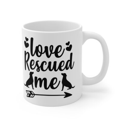 Love Rescued Me Dog Lover Mug | 11oz Coffee Cup for Pet Owners, Animal Rescue Gifts, Animal Lover Decor, Adoption Celebration - Image 4