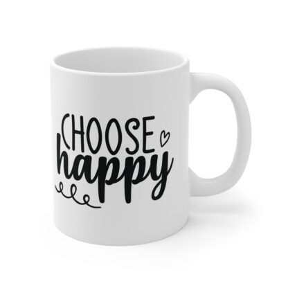 Choose Happy Mug: Uplifting Coffee Cup, Gift for Friends, Positive Vibes, Inspirational Tea Mug, Motivational Drinkware - Image 4