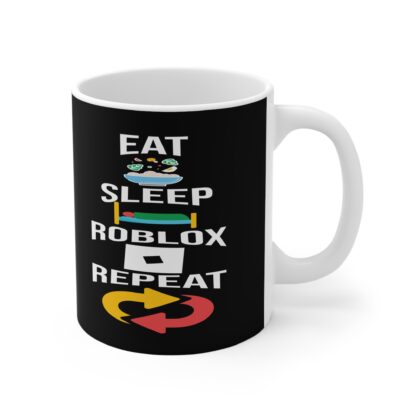 Roblox Gamer Mug - Eat Sleep Roblox Repeat Gift, Gaming Coffee Cup, Funny Mug, Birthday Present for Gamers, Kids, Teens - Image 4