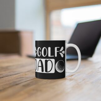 Golf Dad Mug, Fun Gift for Father's Day or Birthday, Ceramic Coffee Cup for Golfers, Unique Golfing Gift