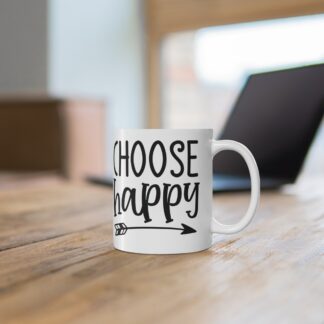 Inspirational Coffee Mug - Choose Happy for Daily Motivation, Positive Quotes, Gift for Friends and Family, Home Office Decor, [...]