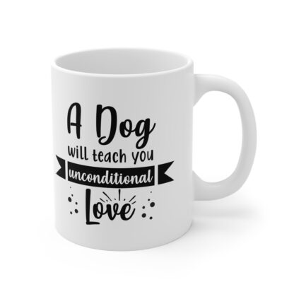 Dog Lover's Coffee Mug, Unconditional Love Gift, Pet Owner Souvenir, Animal Lover Humor Cups, Dog Mom Appreciation - Image 4