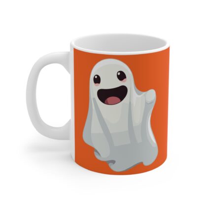 Spooky Ghost Mug, Cute Halloween Mug, 11oz Ceramic Mug, Gift for Halloween Lovers, Fun Office Mug, Funny Coffee Cup - Image 3