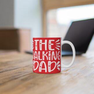 Funny Walking Dad Mug, Gift for Dads, Coffee Cup, Unique Father's Day Present, Dad Humor