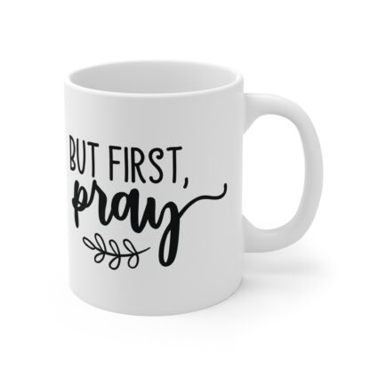Prayer Motivational Mug | But First, Pray | Spiritual Gift for Friends, Unique Coffee Cup, Inspirational Kitchen Decor, Thoughtful [...] - Image 4