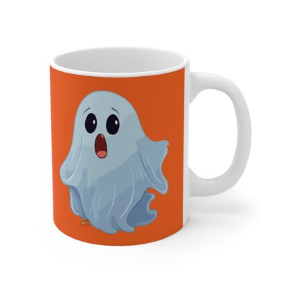Cute Cartoon Ghost Mug, Halloween Coffee Cup, Whimsical Drinkware, Gift for Ghost Lovers, Spooky Decor - Image 4