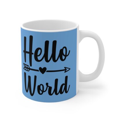 Hello World Mug, Personalized Coffee Cup, Inspirational Gift, Cute Kitchen Decor, Affirmation Mug, Gift for New Parents - Image 4